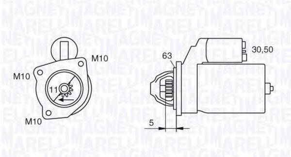 MAGNETI MARELLI 063280036010 Стартер