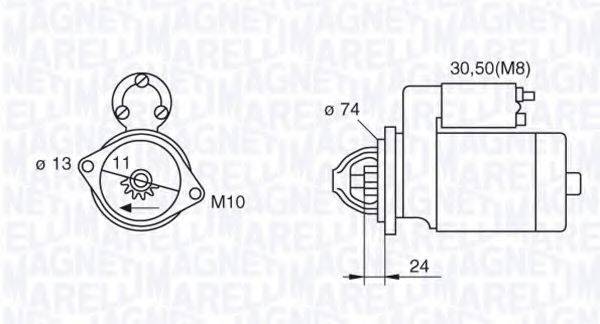 MAGNETI MARELLI 063280059010 Стартер