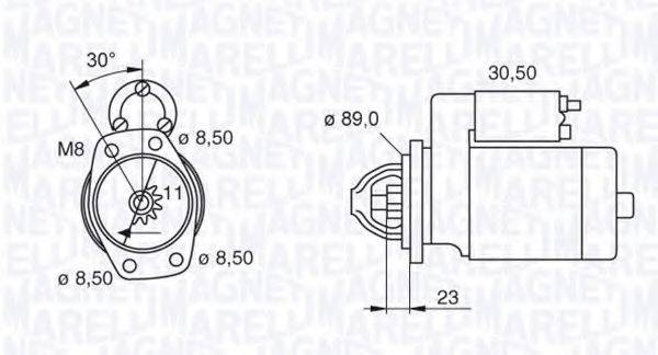 MAGNETI MARELLI 063207151010 Стартер