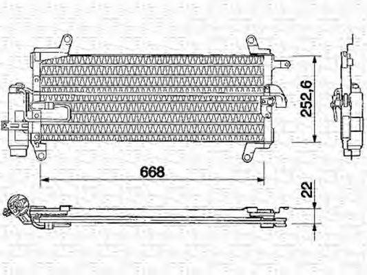 MAGNETI MARELLI 350203136000 Конденсатор, кондиціонер