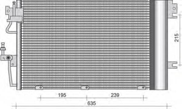 MAGNETI MARELLI 350203255000 Конденсатор, кондиціонер