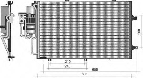 MAGNETI MARELLI 350203371000 Конденсатор, кондиціонер