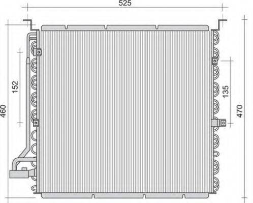 MAGNETI MARELLI 350203455000 Конденсатор, кондиціонер