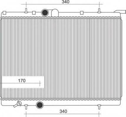 MAGNETI MARELLI 350213107900 Радіатор, охолодження двигуна