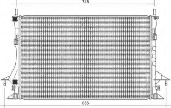 MAGNETI MARELLI 350213113500 Радіатор, охолодження двигуна