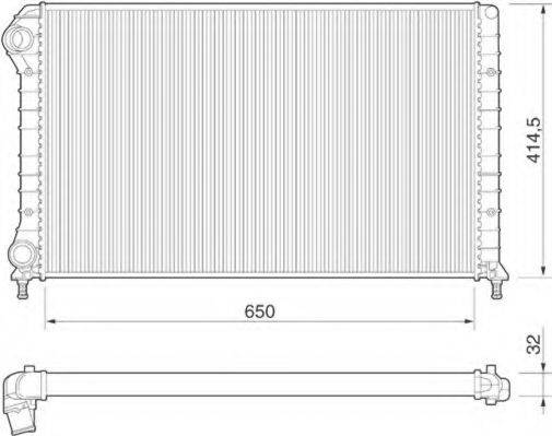 MAGNETI MARELLI 350213178000 Радіатор, охолодження двигуна