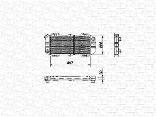 MAGNETI MARELLI 350213484000 Радіатор, охолодження двигуна