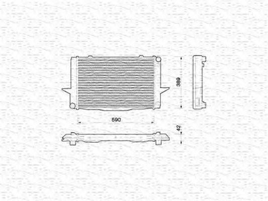 MAGNETI MARELLI 350213789000 Радіатор, охолодження двигуна