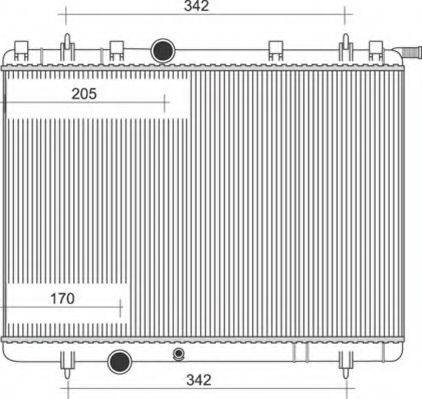 MAGNETI MARELLI 350213873000 Радіатор, охолодження двигуна