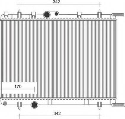 MAGNETI MARELLI 350213887000 Радіатор, охолодження двигуна