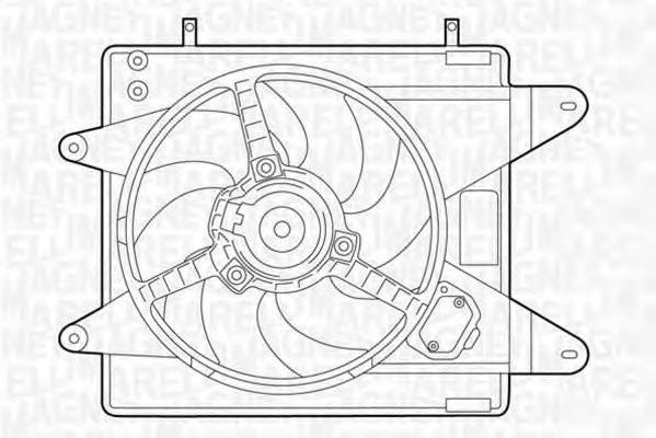 MAGNETI MARELLI 069422006010 Вентилятор, охолодження двигуна