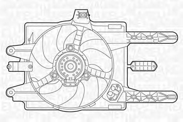 MAGNETI MARELLI 069422014010 Вентилятор, охолодження двигуна