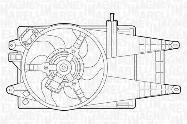 MAGNETI MARELLI 069422049010 Вентилятор, охолодження двигуна