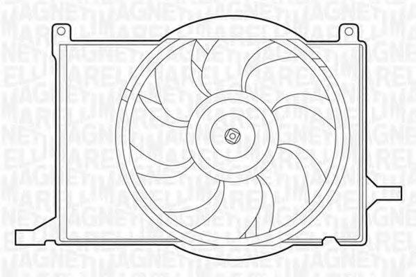 MAGNETI MARELLI 069422209010 Вентилятор, охолодження двигуна