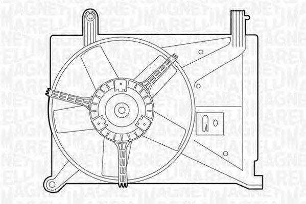 MAGNETI MARELLI 069422296010 Вентилятор, охолодження двигуна