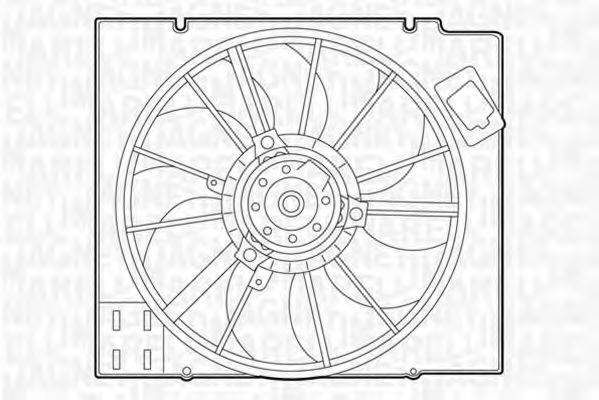 MAGNETI MARELLI 069422351010 Вентилятор, охолодження двигуна