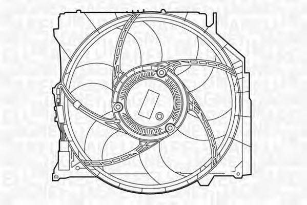MAGNETI MARELLI 069422367010 Вентилятор, охолодження двигуна