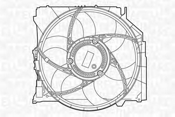 MAGNETI MARELLI 069422368010 Вентилятор, охолодження двигуна