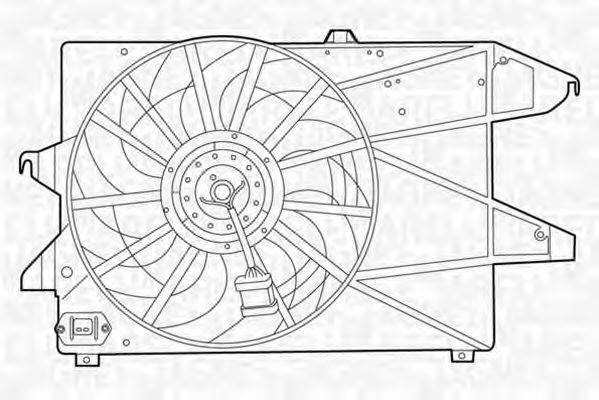 MAGNETI MARELLI 069422396010 Вентилятор, охолодження двигуна