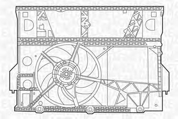MAGNETI MARELLI 069422429010 Вентилятор, охолодження двигуна