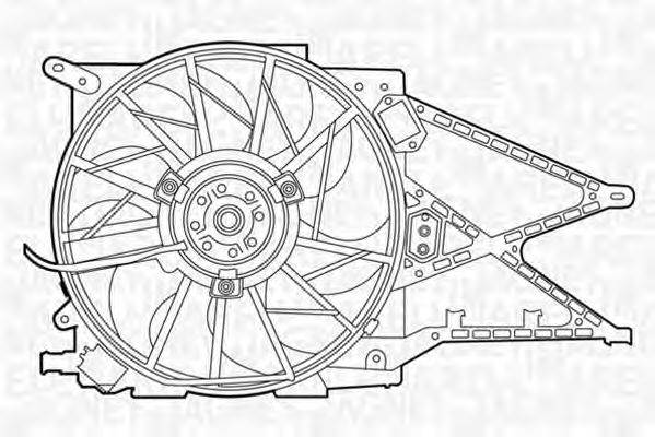 MAGNETI MARELLI 069422433010 Вентилятор, охолодження двигуна