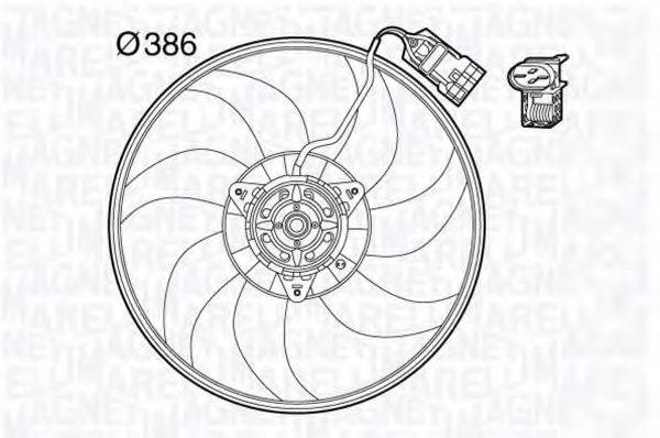 MAGNETI MARELLI 069422570010 Вентилятор, охолодження двигуна