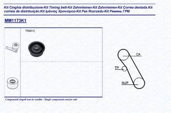 MAGNETI MARELLI 341311731101 Комплект ременя ГРМ